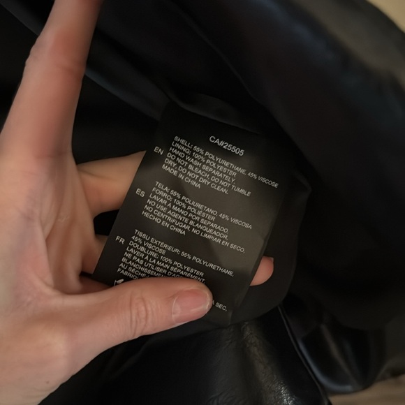 Vegan Leather Jacket - Picture 4 of 4